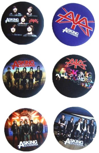 Asking Alexandria Badge / Button Set #2 - 5 badges!