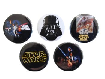 Star Wars Badge Button Set - 5 badges!