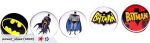 Batman Badge Button Set - 5 badges!