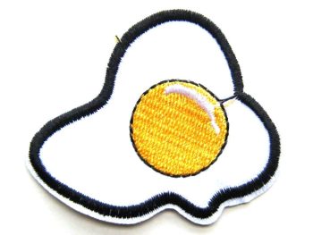 Fried Egg Embroidered Patch