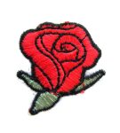 Rose Embroidered Mini Patch
