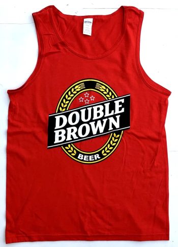 Double Brown Singlet / Tank Top - Small to XXL