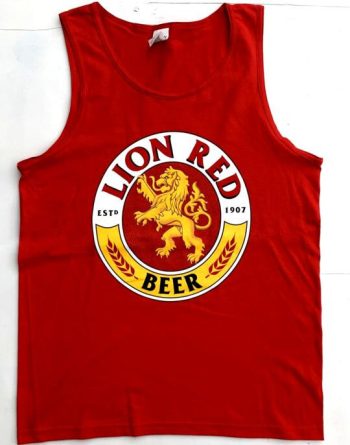Lion Red Singlet / Tank Top - Small to 3XL