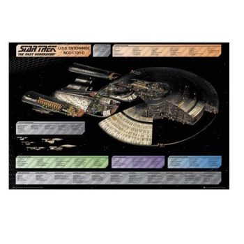 Star Trek - U.S.S. Enterprise Ship Plans * Large Poster - p14