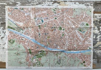 Large Vintage Map of Tuscany in Italy - National Geographic - m4