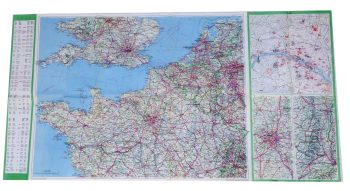 Large Vintage Map of France #2 - m37