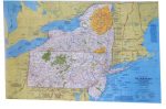 Vintage Map of The Northeast USA - National Geographic - m44