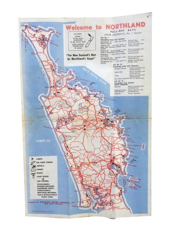 Vintage Map of Northland - m74