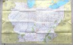 Large Vintage Map of The Midwest USA  - National Geographic - m88