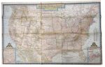 Large Vintage Map of The USA  - National Geographic - m140