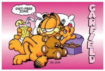 Garfield Poster - Diet Free Zone p45