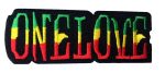 One Love Rasta Embroidered Patch