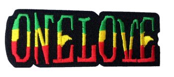 One Love Rasta Embroidered Patch