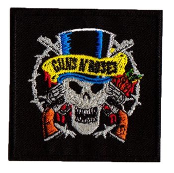 Guns N Roses Embroidered Patch #2 - Skull with Top Hat