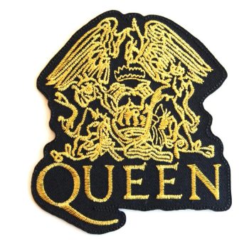 Queen Embroidered Patch - Gold