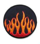 Flames Embroidered Patch