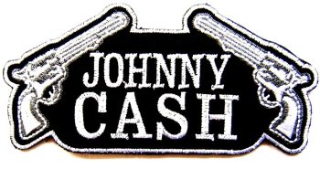 Johnny Cash Embroidered Patch