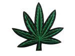 Weed Leaf Embroidered Patch