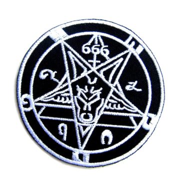 Satanic Pentagram Embroidered Patch