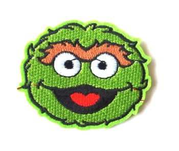 Oscar the Grouch Embroidered Patch