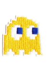 Pacman Ghost Embroidered Patch - Yellow