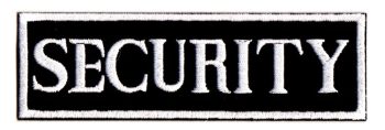 Security Embroidered Patch