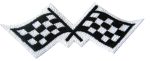 Checkered Racing Flags - Embroidered Patch