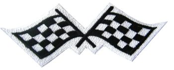 Checkered Racing Flags - Embroidered Patch