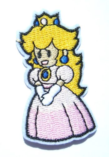 Super Mario - Princess Peach Embroidered Patch
