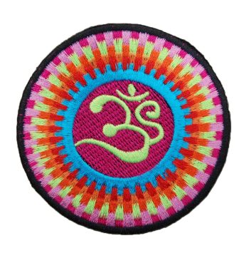 Aum Peace Meditation Embroidered Patch #2