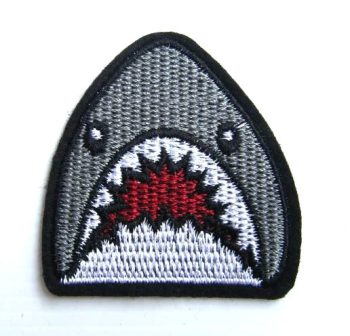 Shark Attack Embroidered Patch