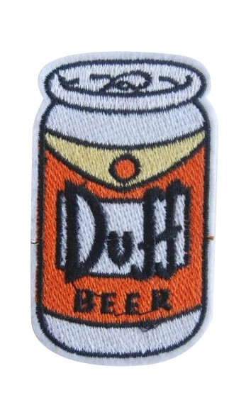 Simpsons Duff Embroidered Patch