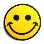 Smiley Face Embroidered Patch
