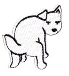 Pooing Dog Embroidered Patch