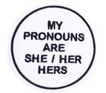 She / Her / Hers Pronouns Embroidered Patch