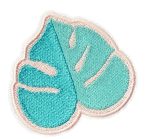 Monstera Heart Embroidered Patch