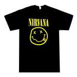 Nirvana Shirt - Smiley Face - Available in Size S, M, L, XL, 2XL, 3XL, 4XL, 5XL