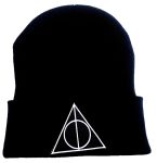 Harry Potter Deathly Hallows Beanie with Embroidered Logo