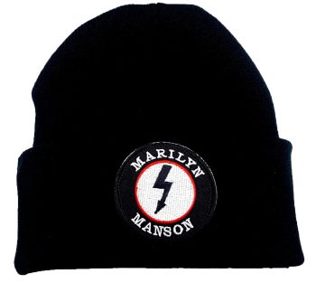 Marilyn Manson Beanie with Embroidered Logo