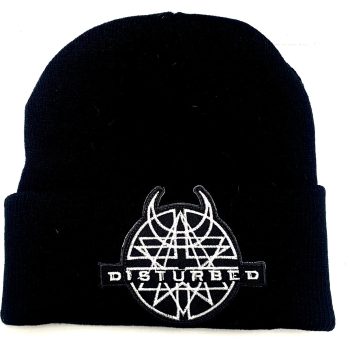 Disturbed Beanie with Embroidered Logo