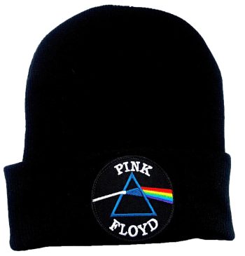 Pink Floyd 'Dark Side of the Moon' Beanie with Embroidered Logo