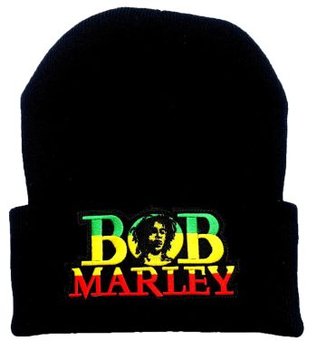 Bob Marley Beanie with Embroidered Logo