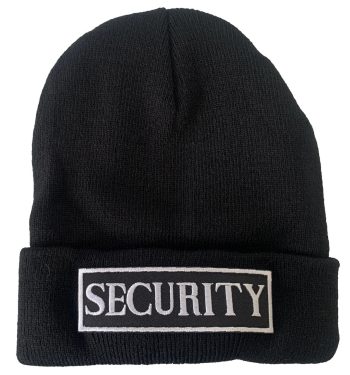 Security Beanie with Embroidered Logo