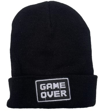 Super Mario Bros Game Over Beanie with Embroidered Logo