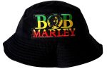 Bob Marley Bucket Hat with Embroidered Logo