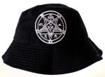 Satanic Pentagram Bucket Hat with Embroidered Logo