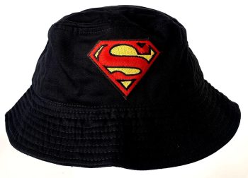 Superman Bucket Hat with Embroidered Logo