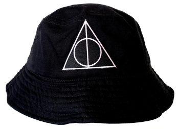Harry Potter Deathly Hallows Bucket Hat with Embroidered Logo