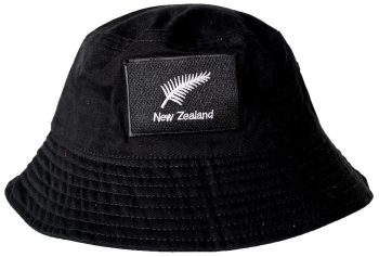 NZ Silver Fern Bucket Hat with Embroidered Logo
