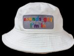 Sounds Gay I'm In Bucket Hat with Embroidered Logo